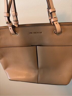Michael Kors Beige/Tan Pebbled Leather Tote